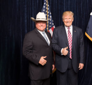 Commissioner Sid Miller with President Donald Trump